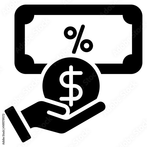 Equity Glyph Icon