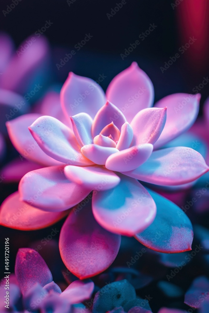 Fototapeta premium Vibrant Succulent Close-Up