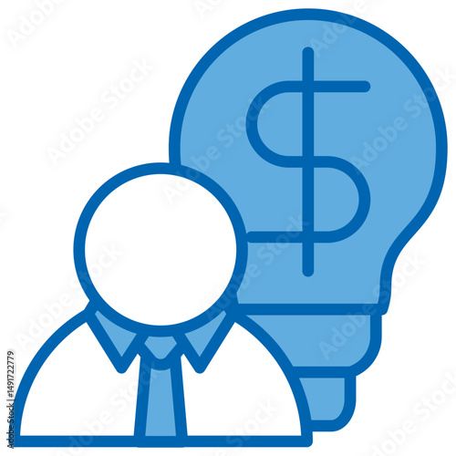 Insider Blue White Icon
