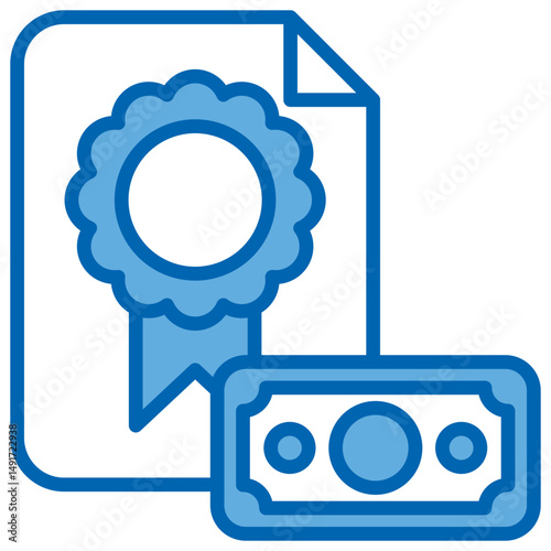 Bond Blue White Icon