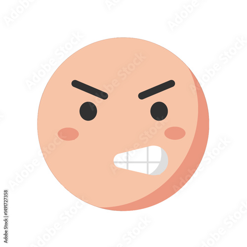 Angry Cartoon Face Emoji
