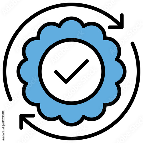 Compliance Blue Black Icon