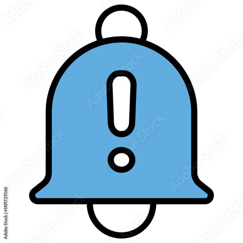 Alert Blue Black Icon