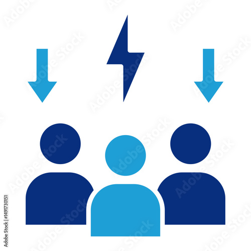 Conflict Resolution Icon Element For Design