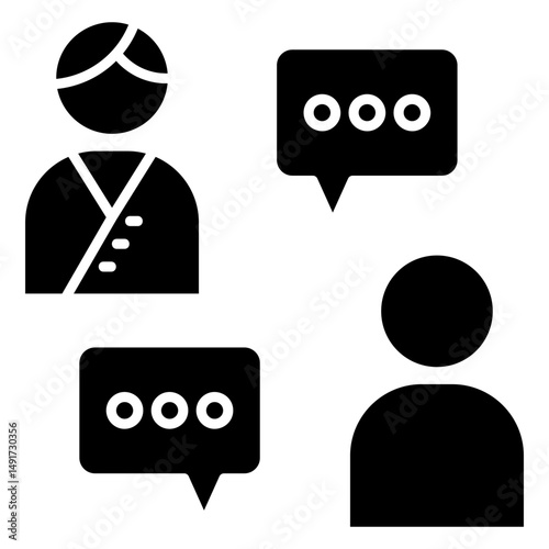 Talk Therapy Icon Element For Design