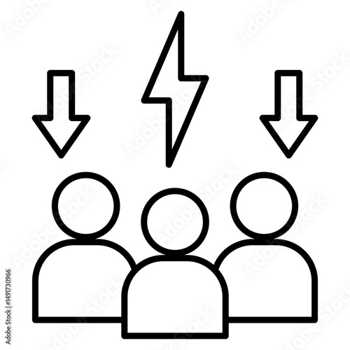 Conflict Resolution Icon Element For Design