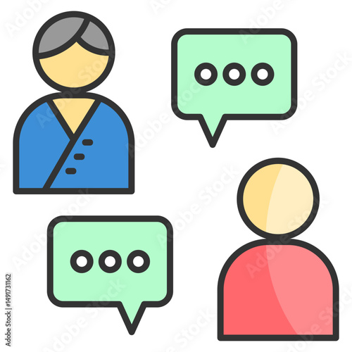 Talk Therapy Icon Element For Design