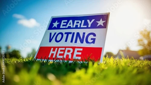 Announcing Access and Aiding Action: Sign Saying Early Voting Now Open