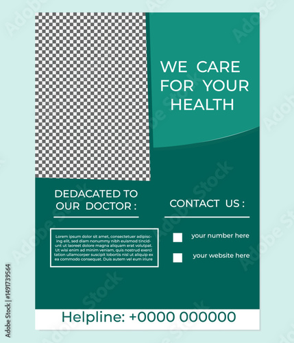 Professional Medical Flyer Design Template, Creative Medical Flyer Design Template, Modern Medical Flyer Design Template, Eye - catching Medical Flyer Design Template .