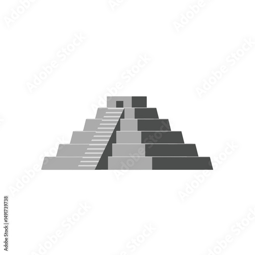 Gray Pyramid Illustration