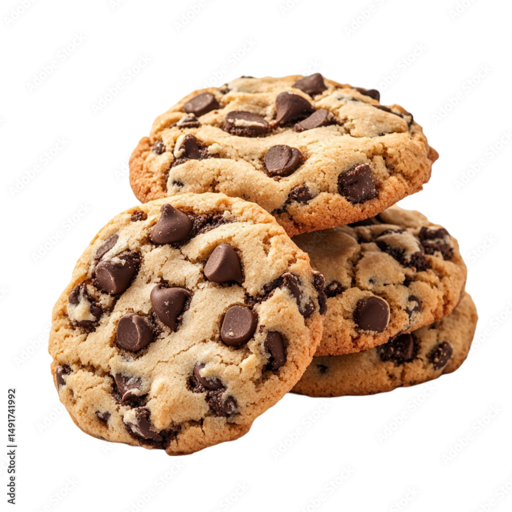 Delicious chocolate chip cookies stacked high perfect sweet treat baked goods yummy dessert Delicious chocolate chip cookies stacked high perfect sweet treat baked goods yummy dessert