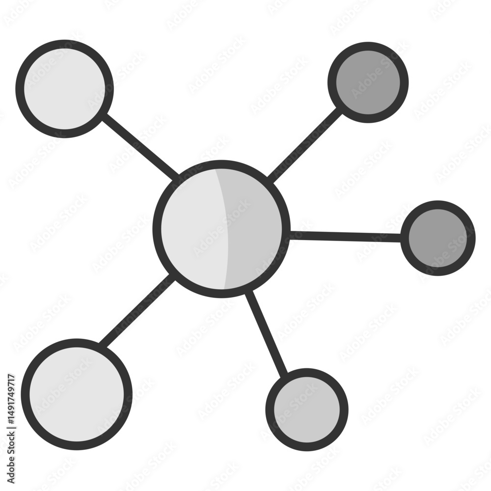 Protein Molecule Icon Element For Design Protein Molecule Icon Element For Design