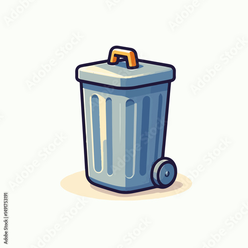 trash can illustration 