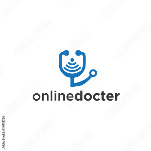 Online Docter Logo Vector Medical