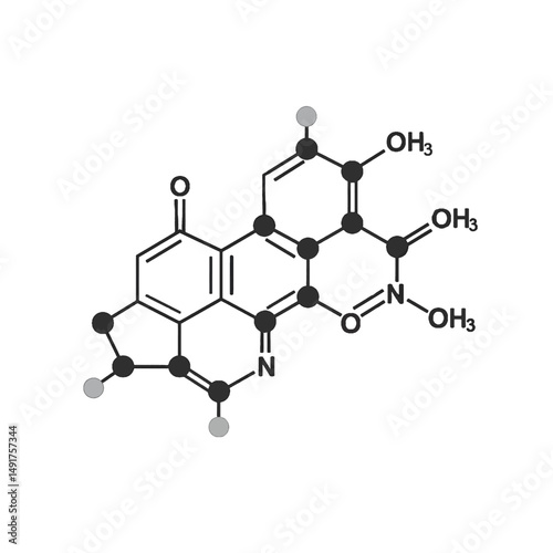 Complex Chemical Structure Illustration