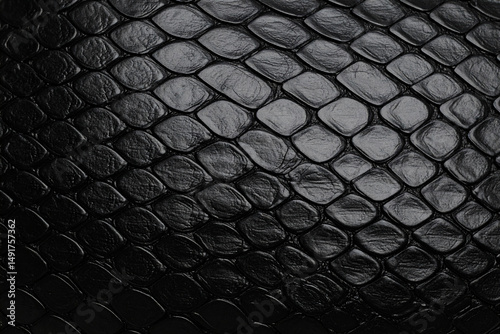 Black snake Leather background texture