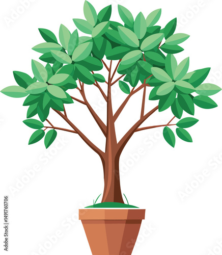 Tree in a pot (indoor style)