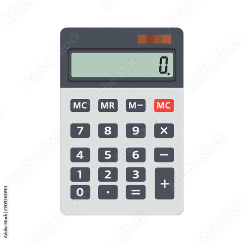 Pixel Art Calculator Illustration