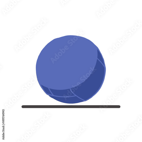 Single Purple Exercise Ball