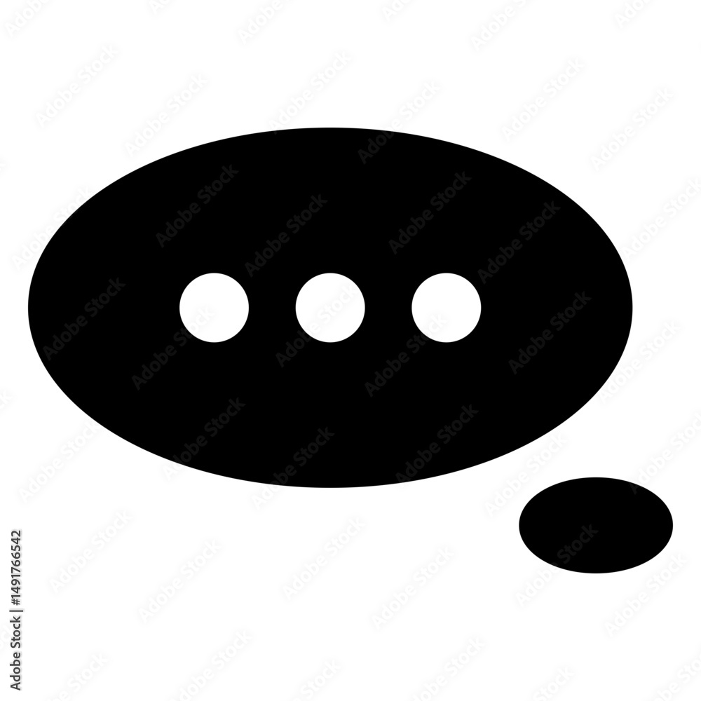 Fototapeta premium Communication glyph symbol icon