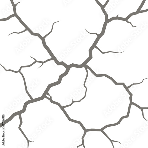 Abstract Grey Crack Pattern Design