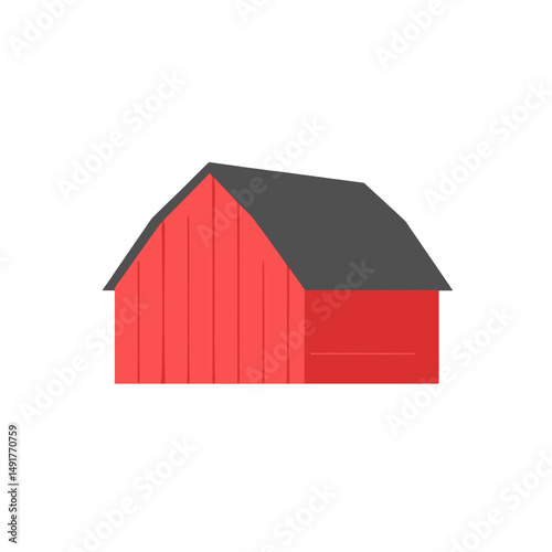 Red Barn Illustration