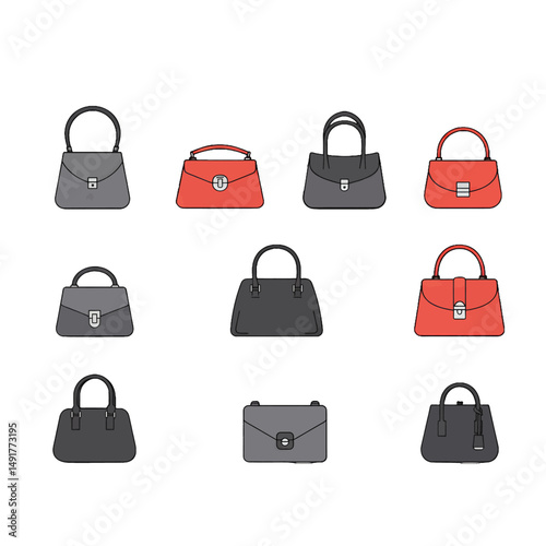 Pixel Art Handbag Collection In Various Colors