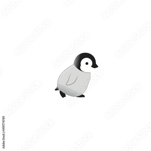 Cute Baby Penguin Walking