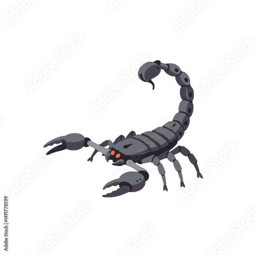 Pixel Art Scorpion Illustration