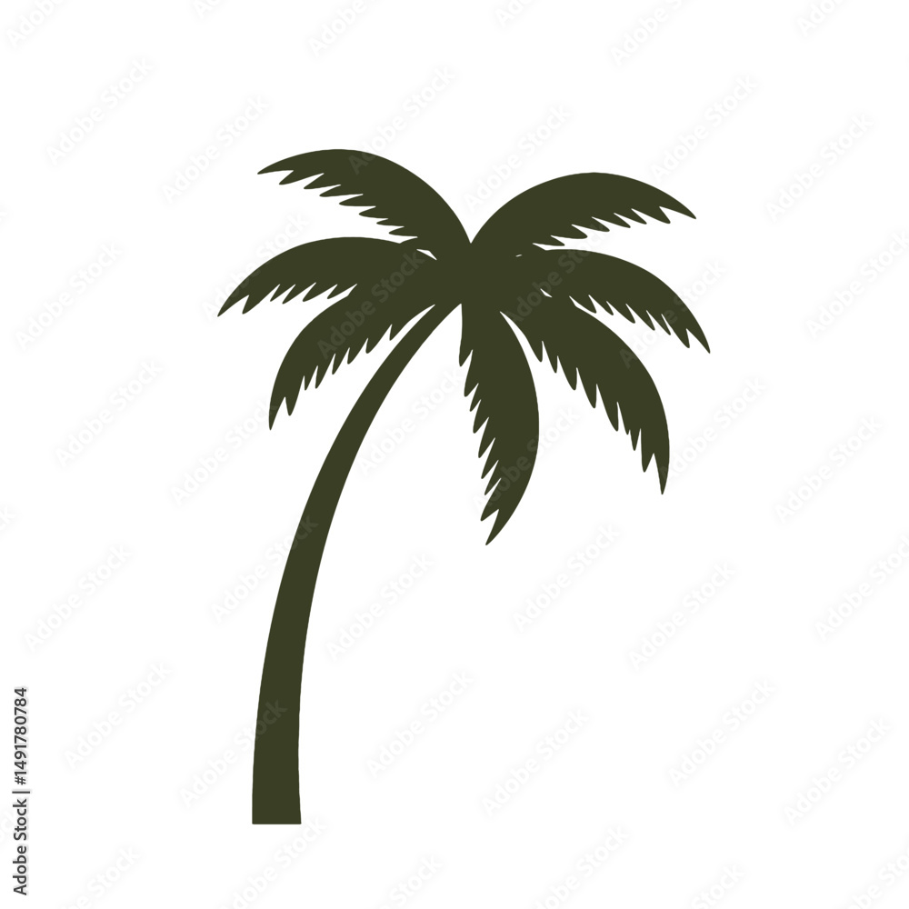Simple Silhouette Of A Palm Tree Simple Silhouette Of A Palm Tree