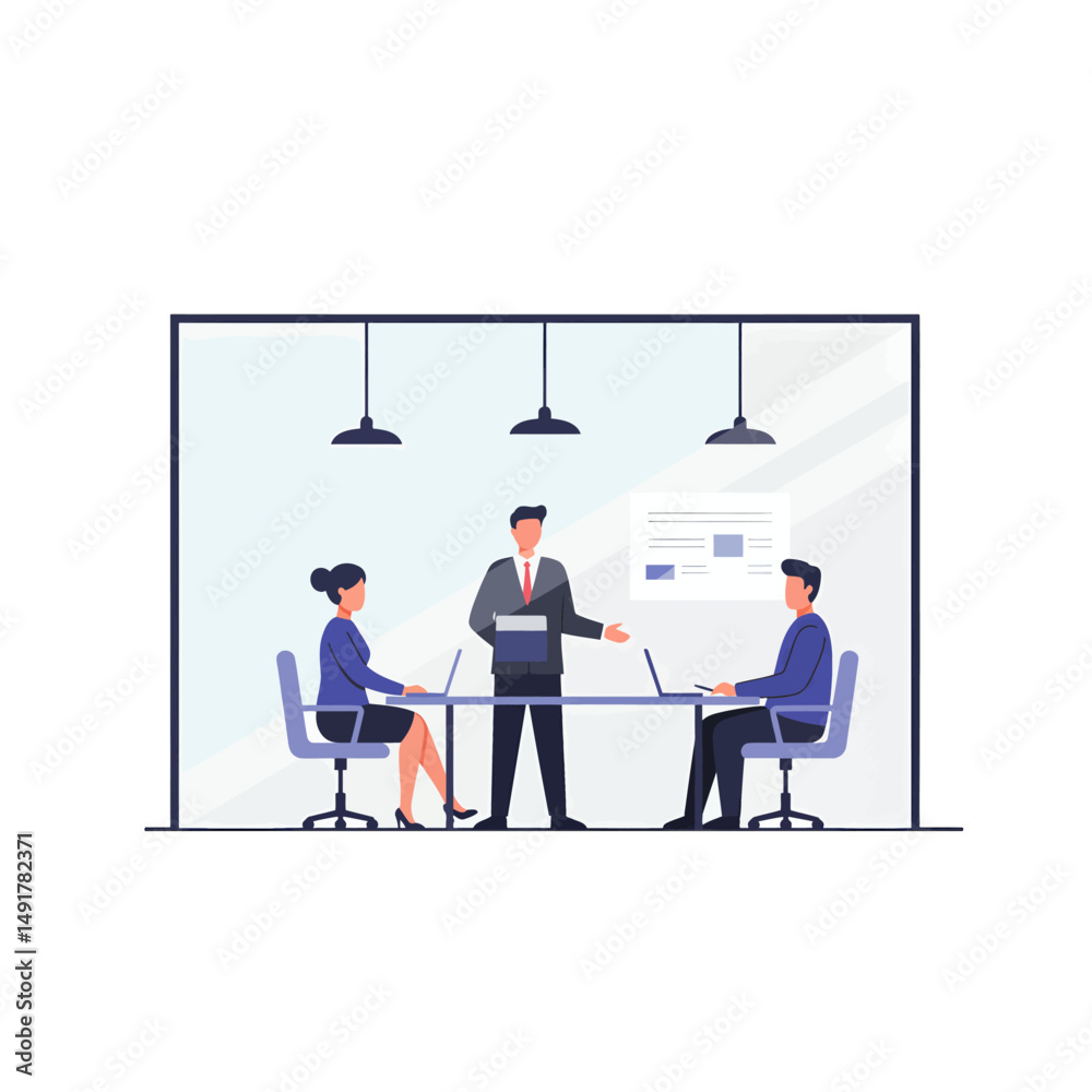 Fototapeta premium Business People In Meeting Room