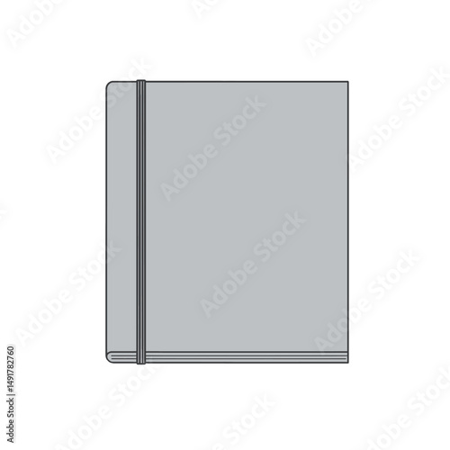 Simple Grey Rectangular Panel Design Element