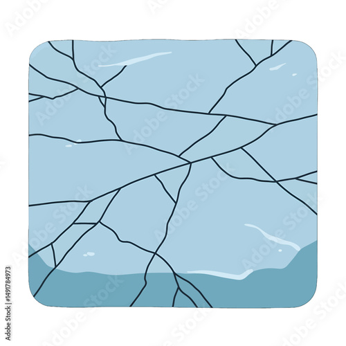 Broken Ice Square Pattern