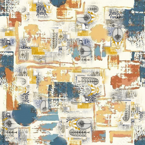Fototapeta Naklejka Na Ścianę i Meble -  tropical flower watercolor background