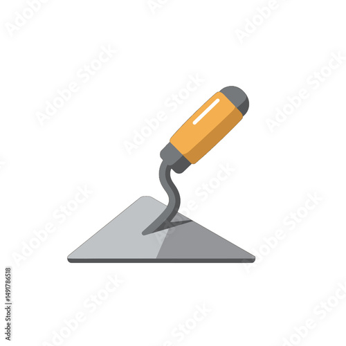 Simple Trowel Icon Illustration