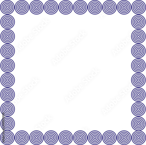Square border, frame, purple, for designer backgrounds