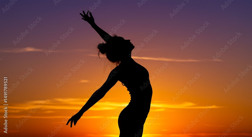Sunset Silhouette Embrace Sunset Silhouette Embrace