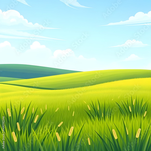 grass meadow cartoon