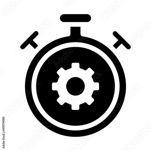 Stopwatch with gear for performance testing