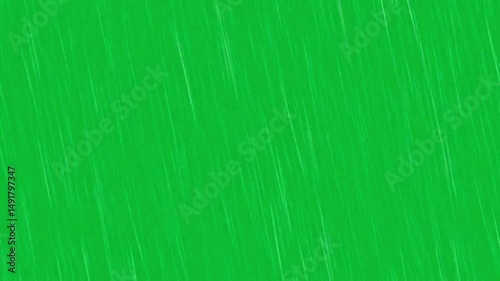 Heavy rain falling weather effect and splash, rainy season animation on green screen 4K HD, Heavy rain fall	