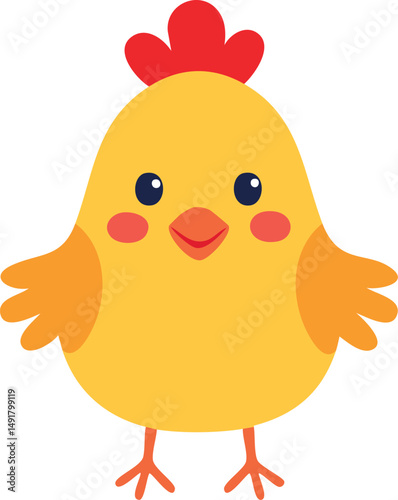 illustration of a cartoon chicken