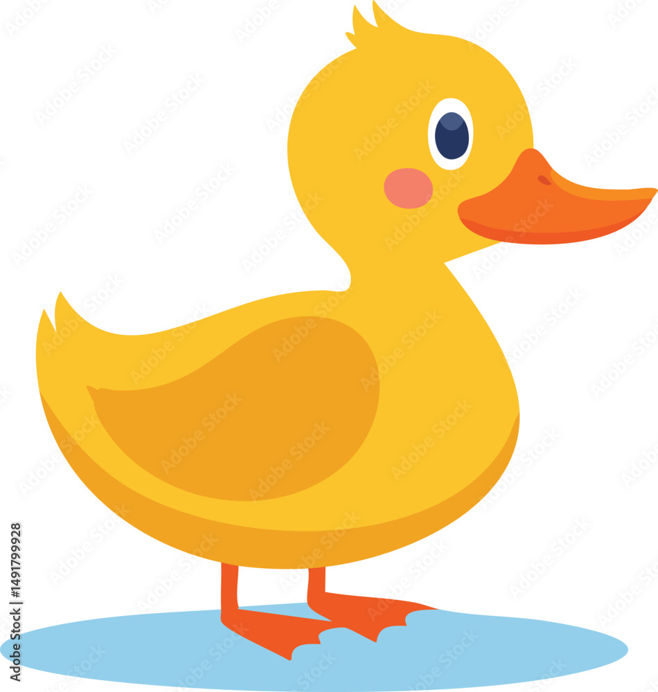 illustration of a cartoon duck illustration of a cartoon duck