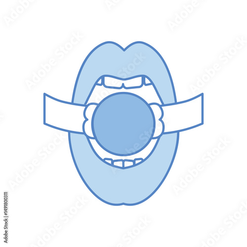 Gag Ball Vector icon