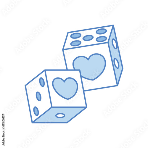 Erotic Dice Vector icon