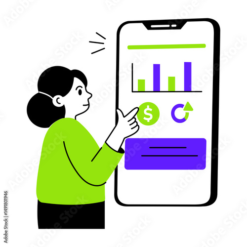 A sketchy style illustration of financial planning
