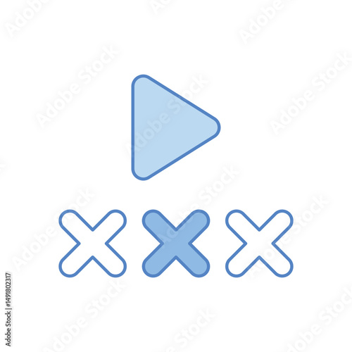 Adult Movie Vector icon