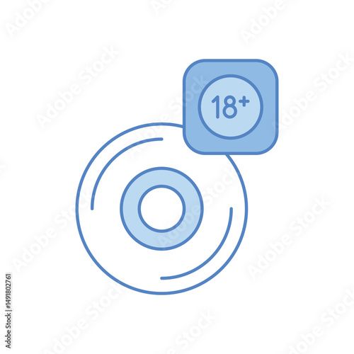 Adult movie Vector icon