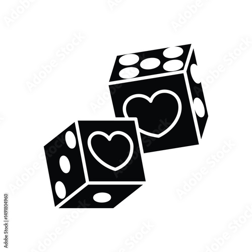 Erotic Dice Vector icon