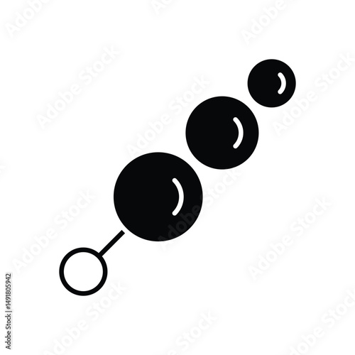 Anal Beads Vector icon