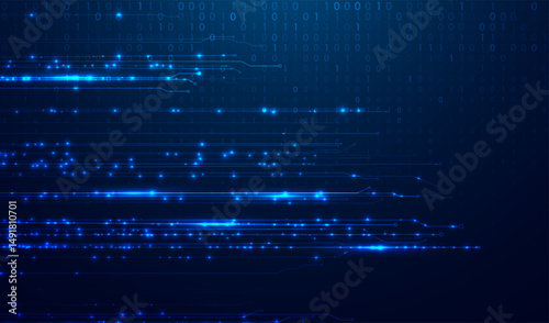 Abstract big data code representation. Modern high-tech data background. Graphic concept for your design
